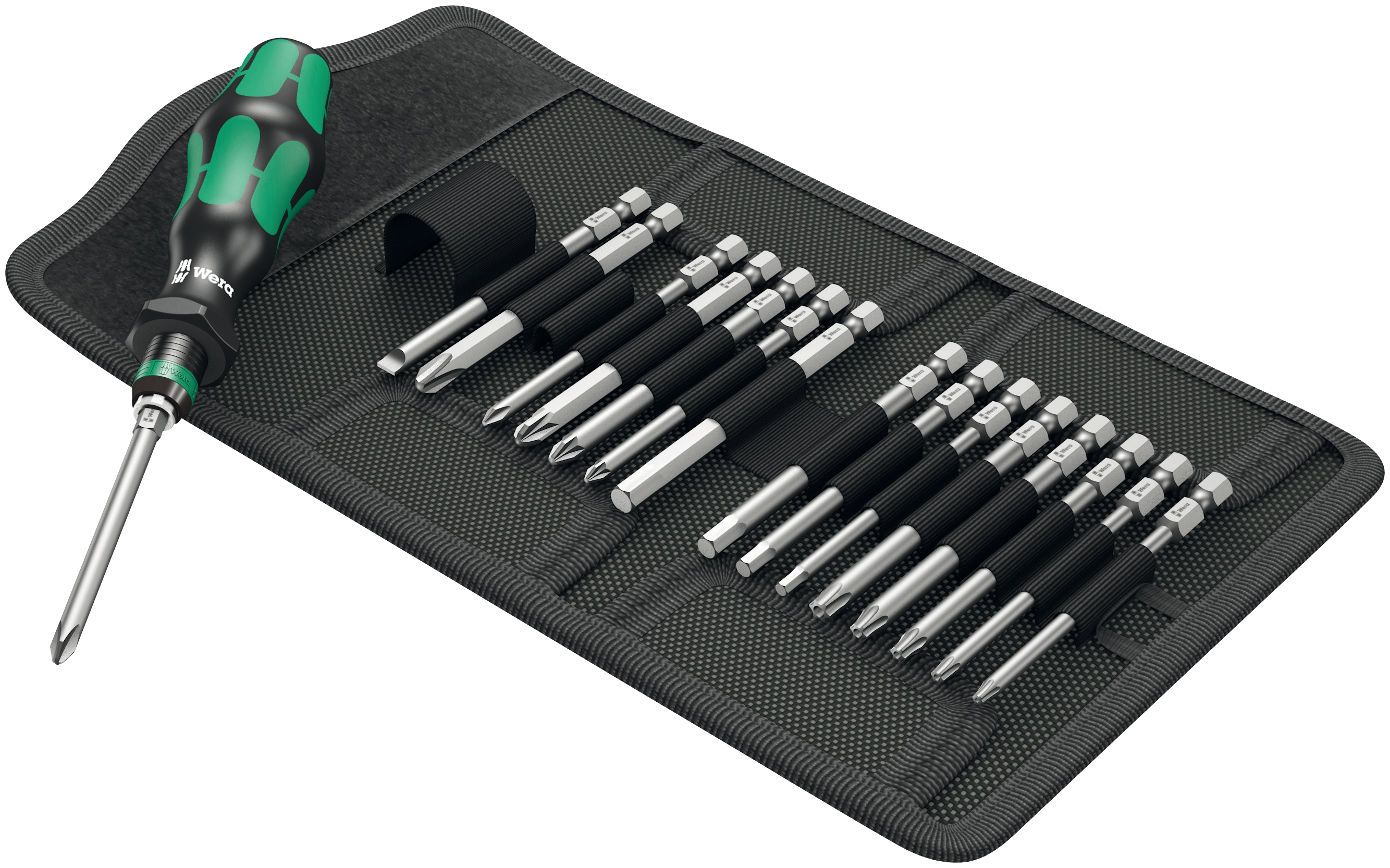 Wera 05059295001 Kraftform Kompakt 60 Bit-Sortiment Schraubendreher Werkzeug-Set
