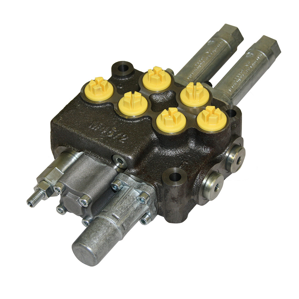 Monoblock 2-fach 45 l/min (manuell) Einhebelsteuergerät für Bowdenzug M45 HydroControl