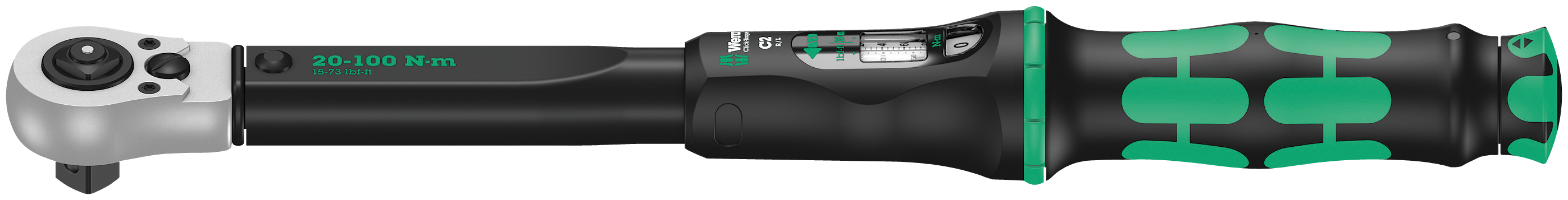 Wera 05075625001 Click-Torque C2 R/L Drehmomentschlüssel Push 20-100Nm