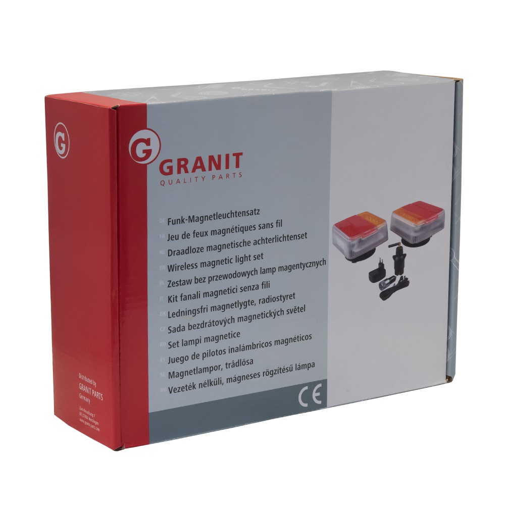 LED Funk Magnetleuchtensatz im Transportkoffer - Granit