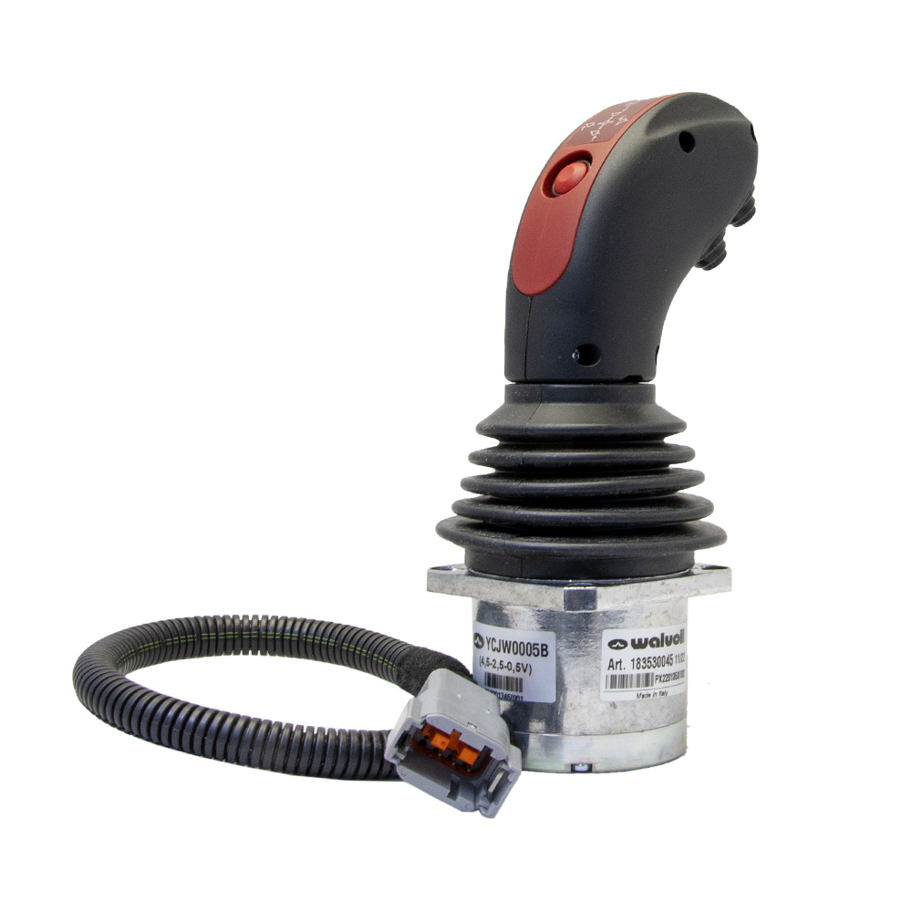 elektrisch proportionaler Joystick von Walvoil, Seitenansicht rechts