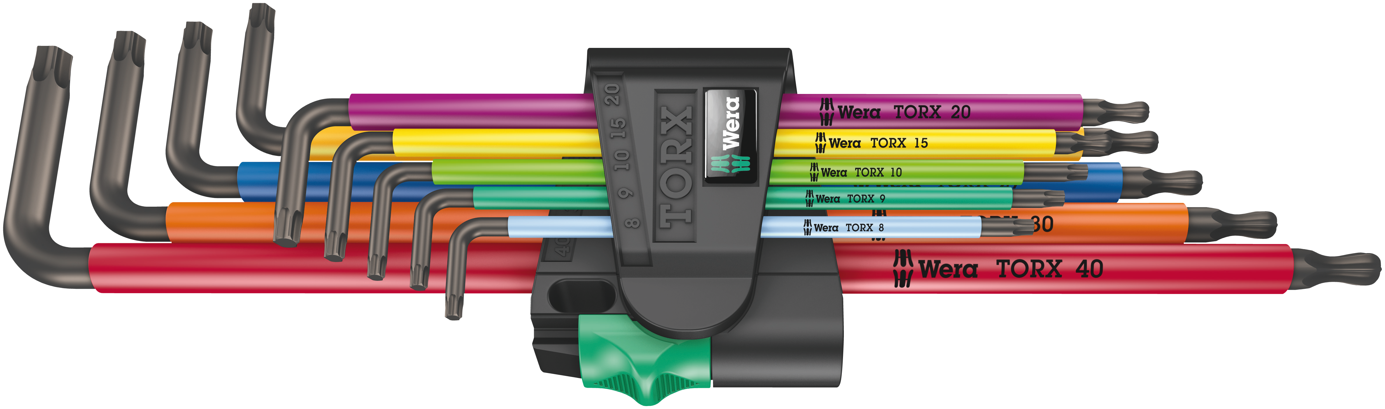 Wera 05024480001 Winkelschraubendreher-Satz TX XL 9 teilig Kugelkopf Multicolor