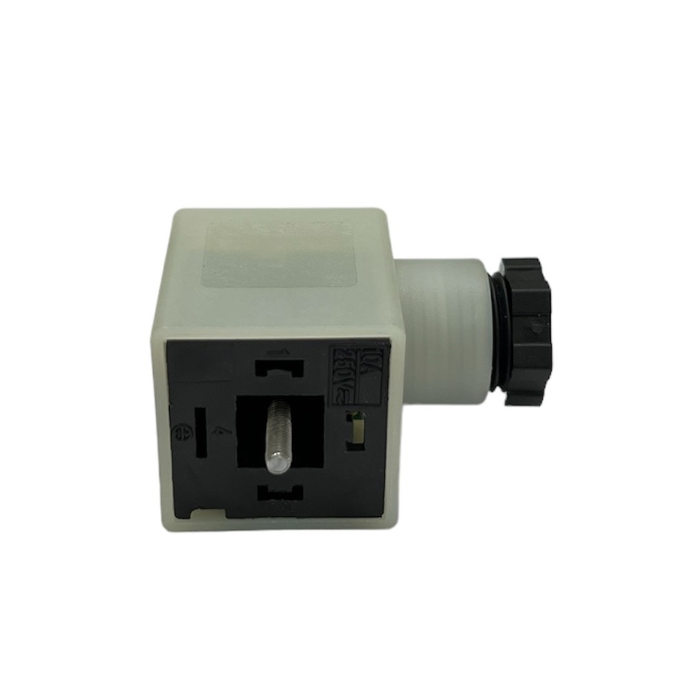 Magnetventilstecker 3-polig + PE mit LED und Schutzbeschaltung