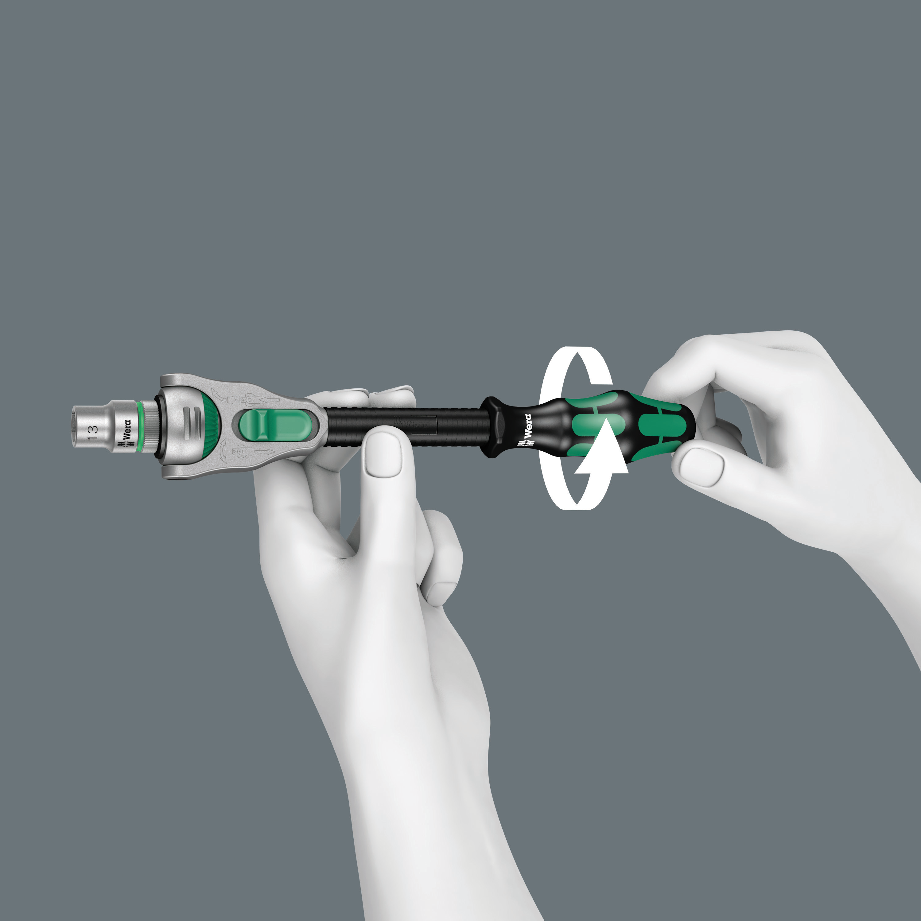 Wera 05051045001 Kraftform Kompakt Zyklop Speed Knarrensatz Steckschlüsselsatz