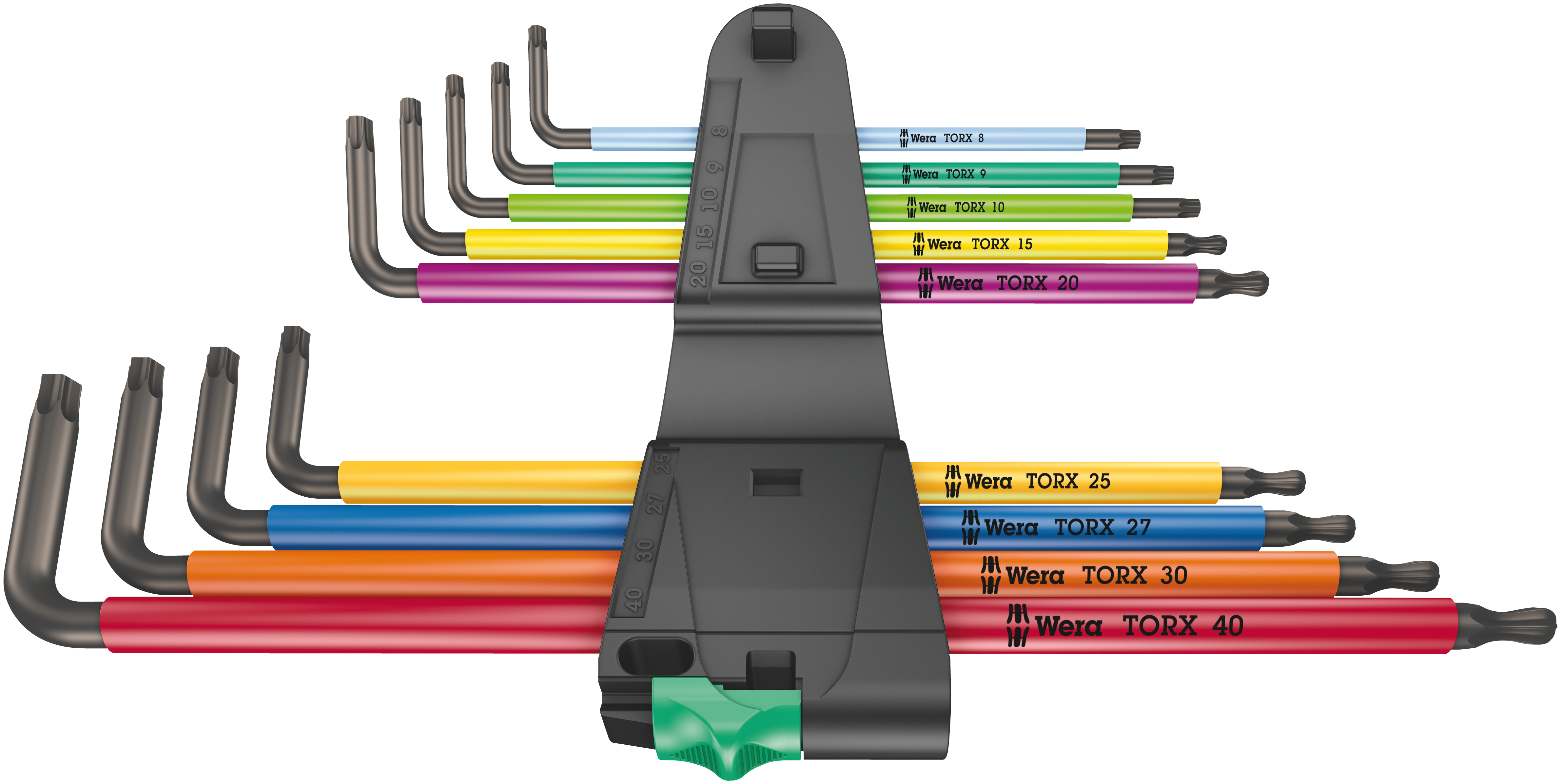 Wera 05024480001 Winkelschraubendreher-Satz TX XL 9 teilig Kugelkopf Multicolor