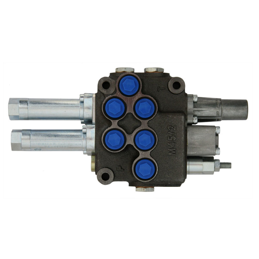 Monoblock 2-fach 45 l/min (manuell) Einhebelsteuergerät für Bowdenzug M45 HydroControl