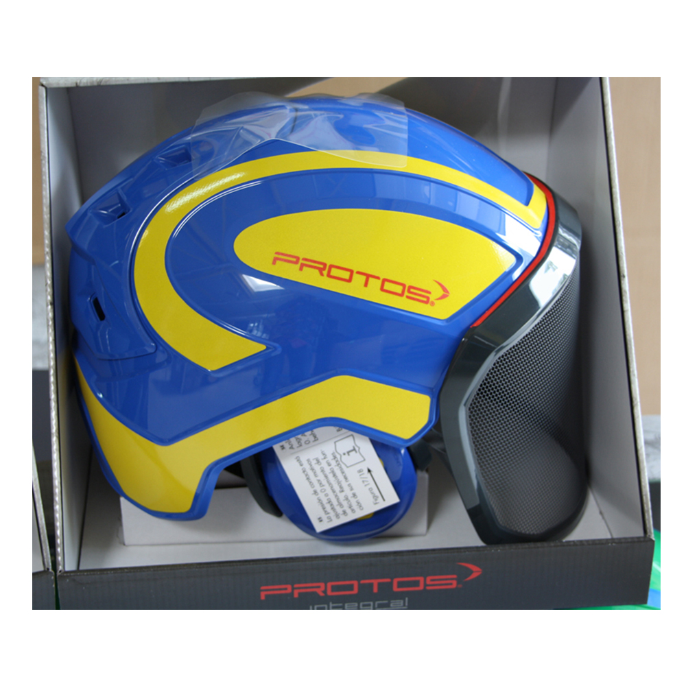 Protos Integral Forest blau/zitronengelb reflex (G16) - Grobes Visier