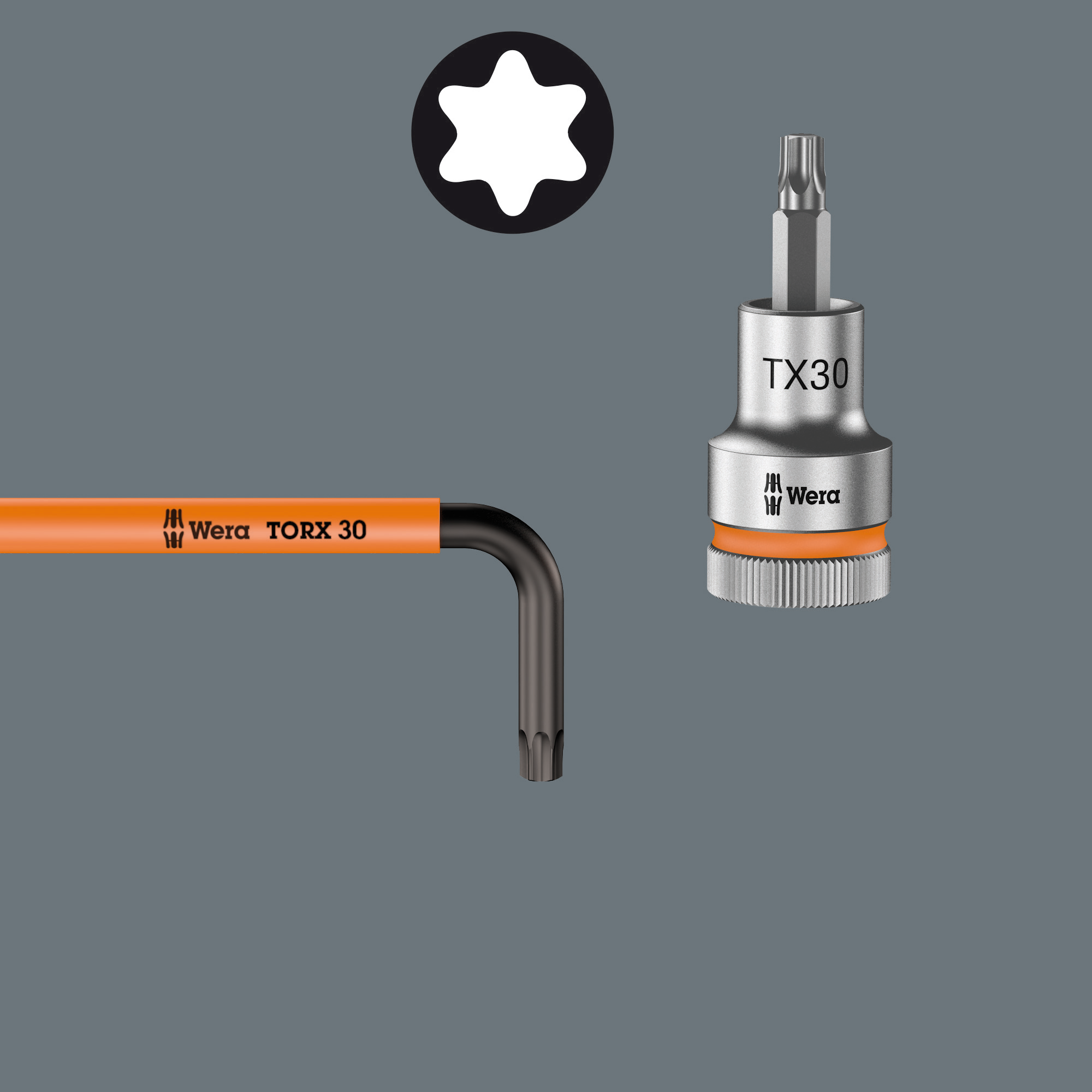 Wera 05024480001 Winkelschraubendreher-Satz TX XL 9 teilig Kugelkopf Multicolor