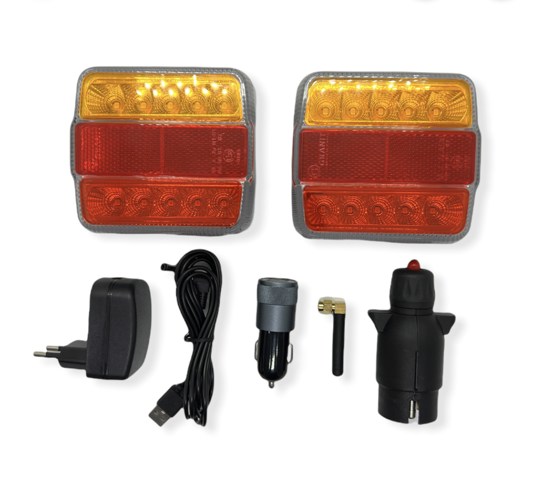 LED Funk Magnetleuchtensatz im Transportkoffer - Granit