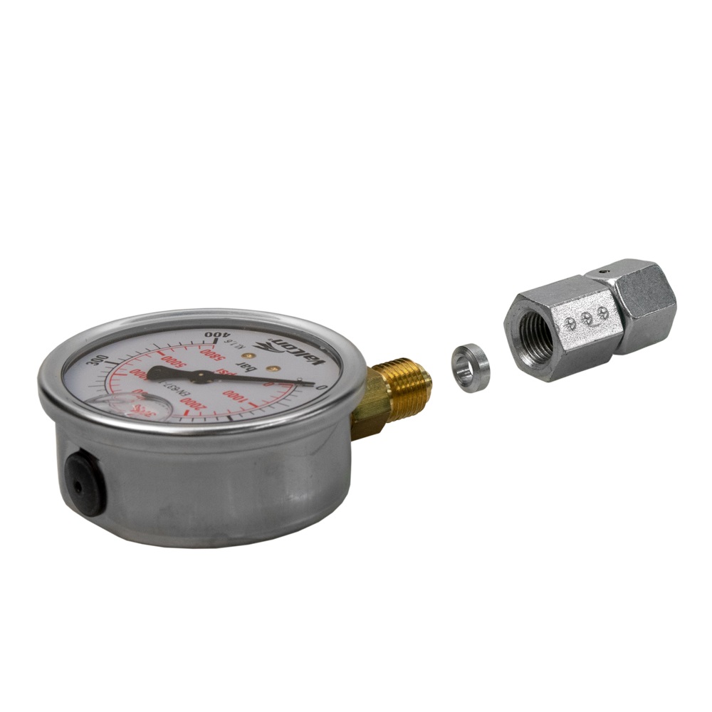 Manometerverschraubung mit Dichtkegel | 6 L | G 1/4