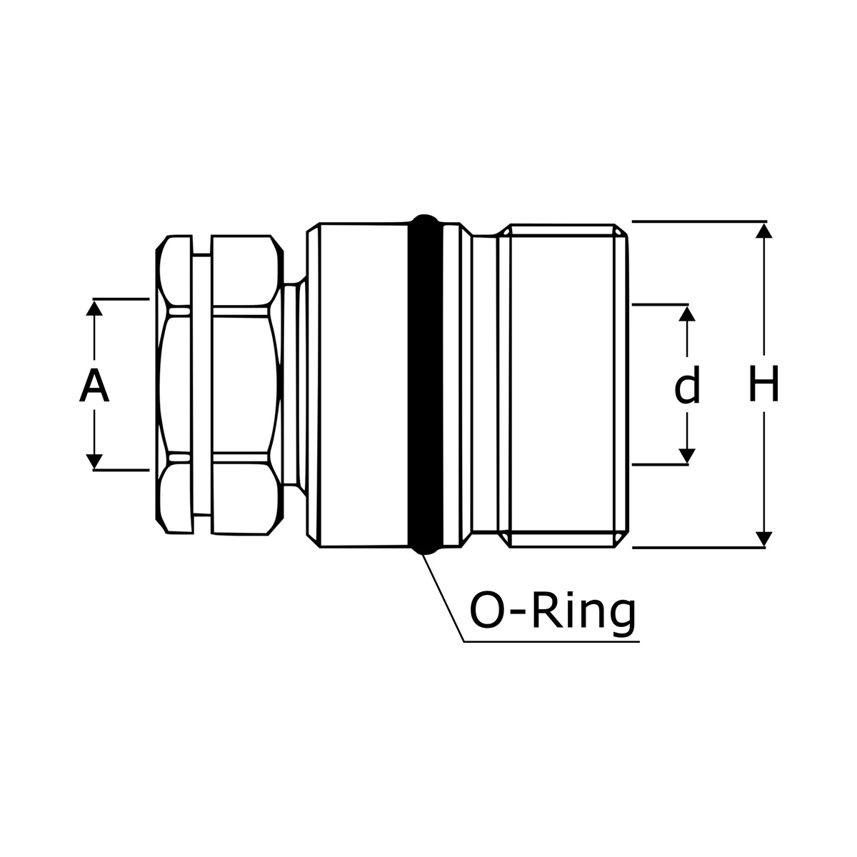 Schraubkupplung | Muffe | Innengewinde | BG4 | 3/4" BSP