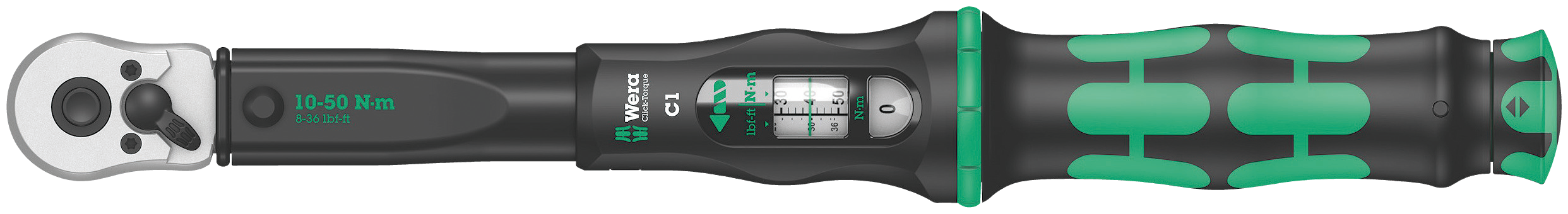 Wera 05075620001 Click-Torque C 1 Drehmomentschlüssel Umschaltknarre 10-50Nm