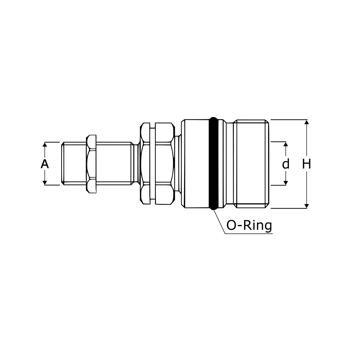 Schraubkupplung | Muffe | Schott | BG1 | 08L (M14x1.5)