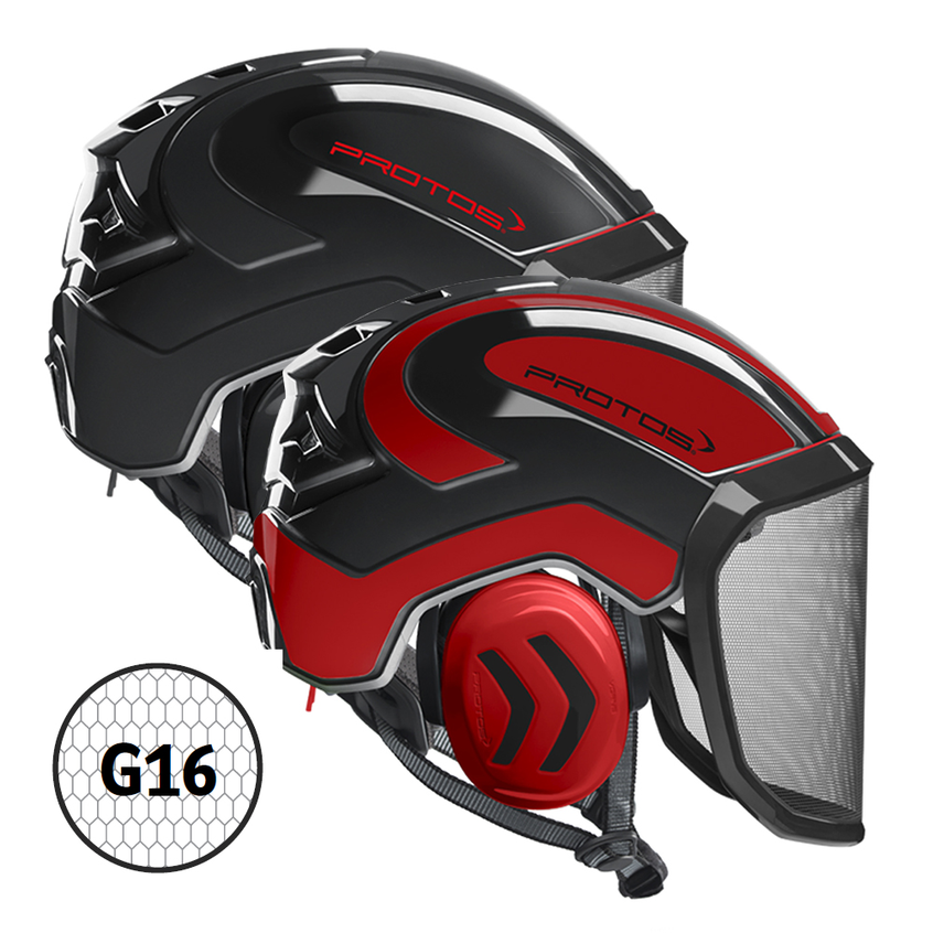 Forsthelm "Integral Arborist" G16 PROTOS® - grobes Visier