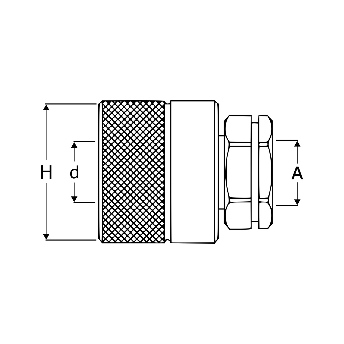 Schraubkupplung | Stecker | Innengewinde | BG4 | 1/2" BSP