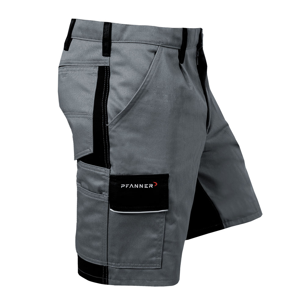 StretchZone Canvas Shorts grau/schwarz