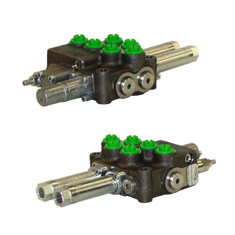 Monoblock 2-fach 45 l/min (manuell) Einhebelsteuergerät für Bowdenzug M45 HydroControl